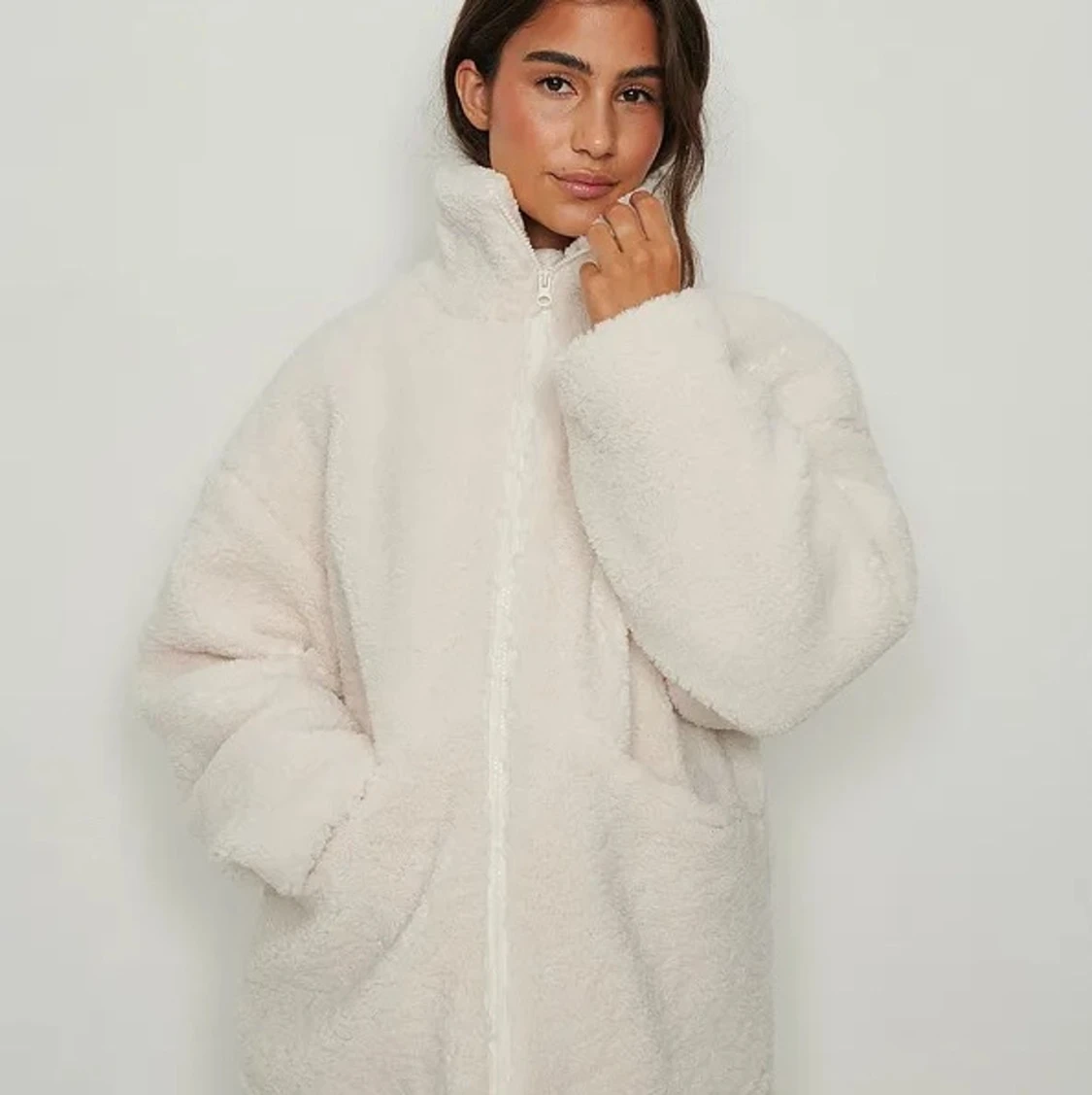 Teddy jacka från na-kd stl 32 nyskick