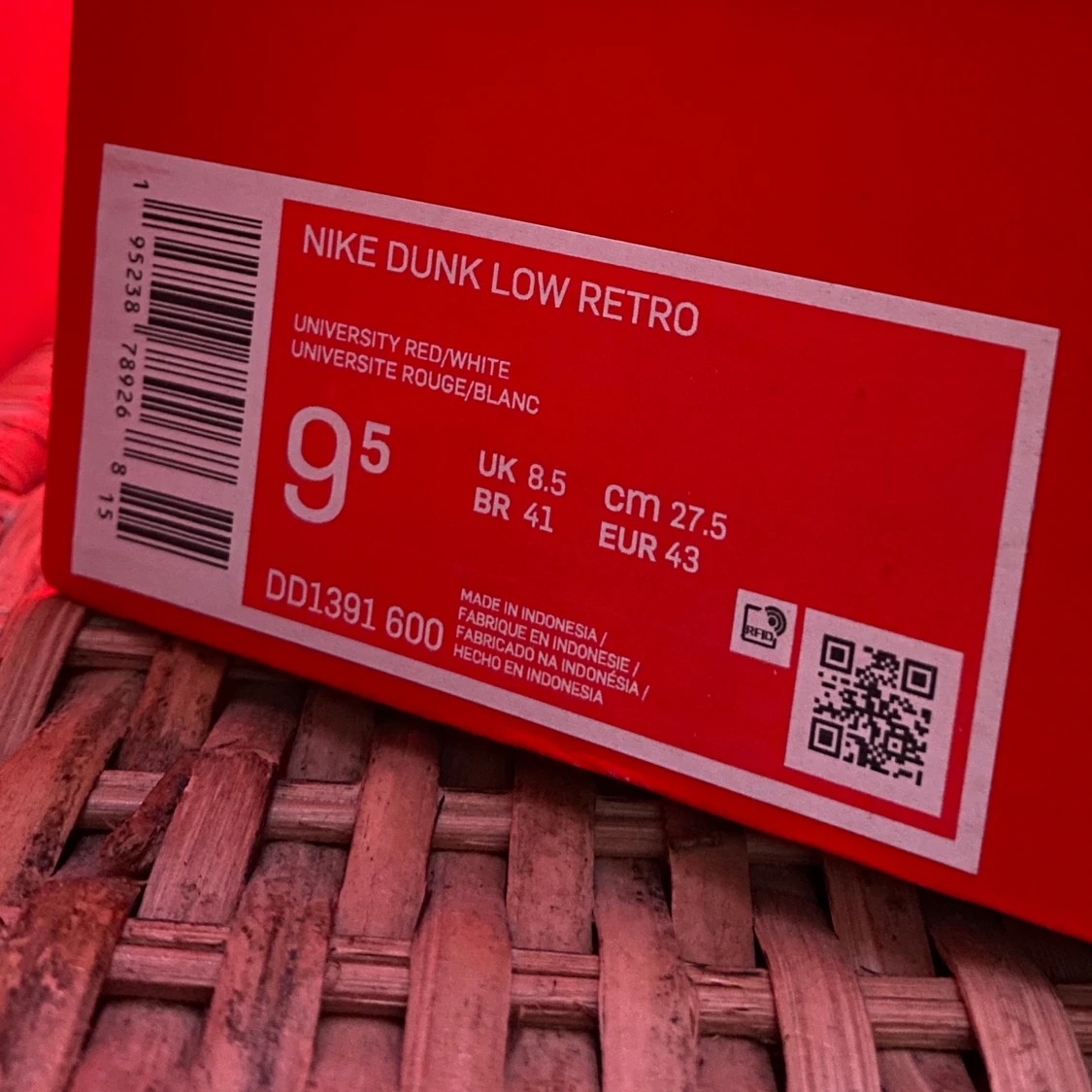 Nike Dunks University Red/white Low - 91