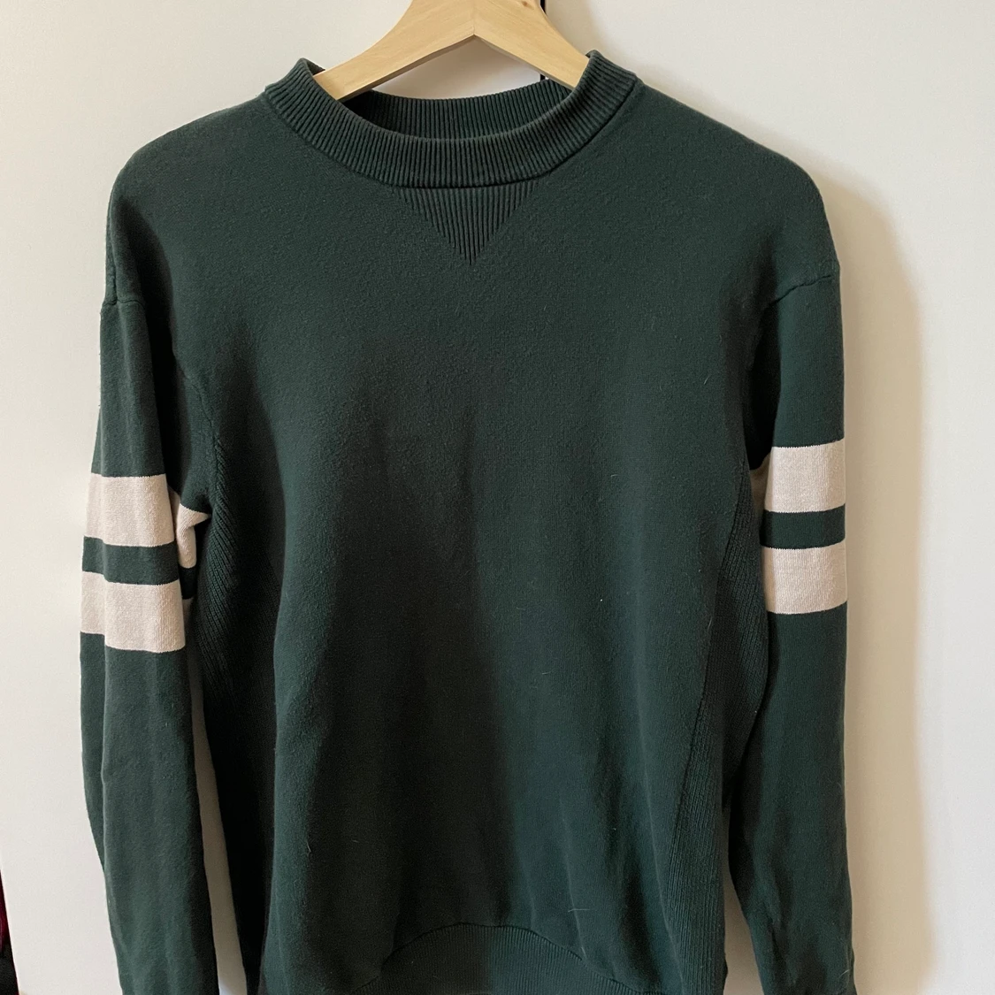 Stickad grön tröja - 90