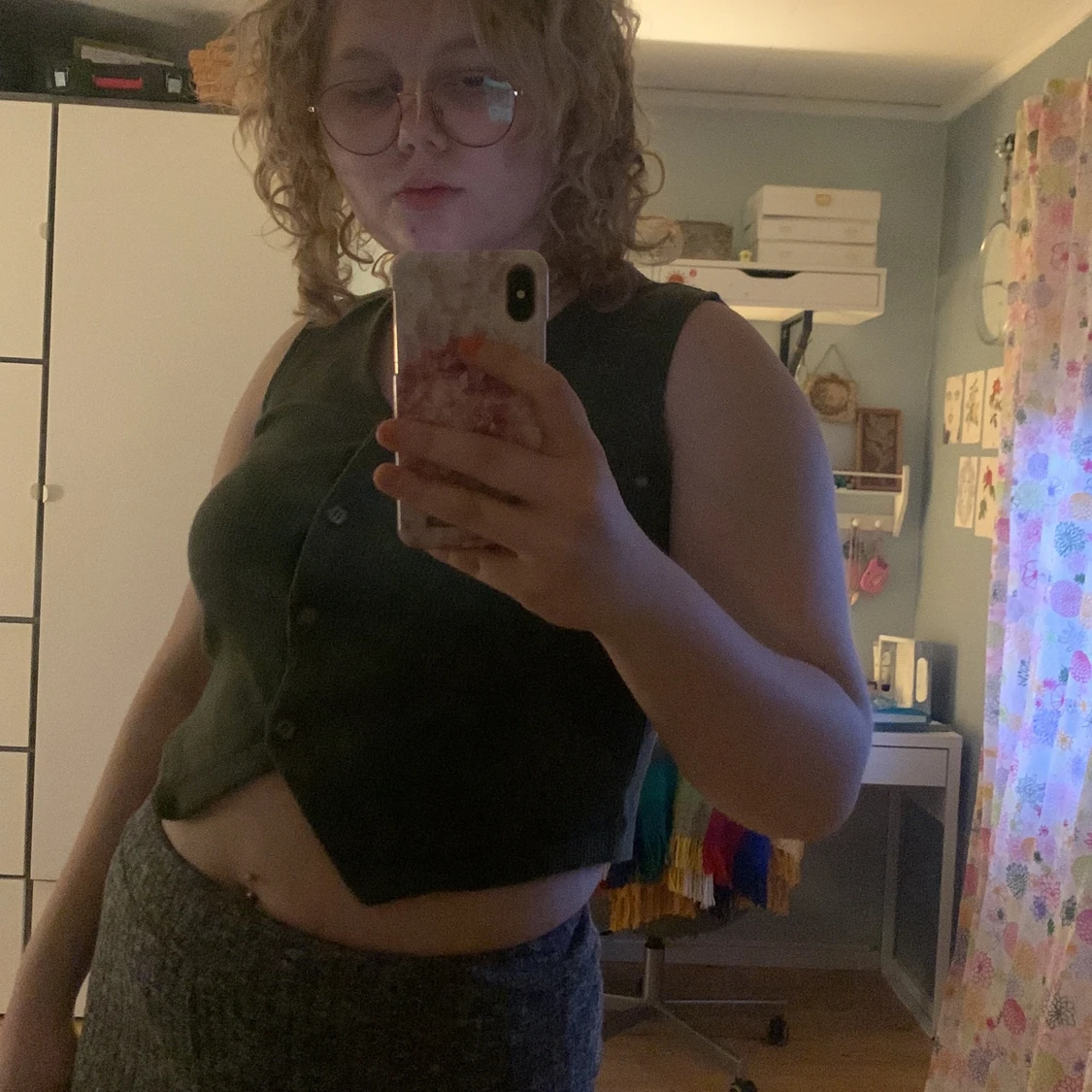 Grön väst magtröja  - 90