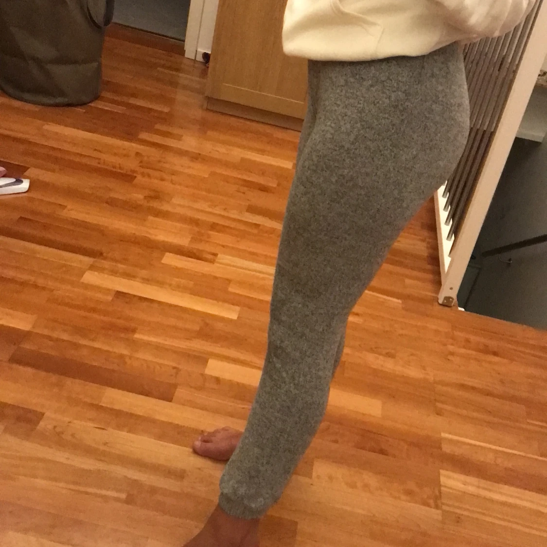 Tunna Gråa mjukisbyxor - 90