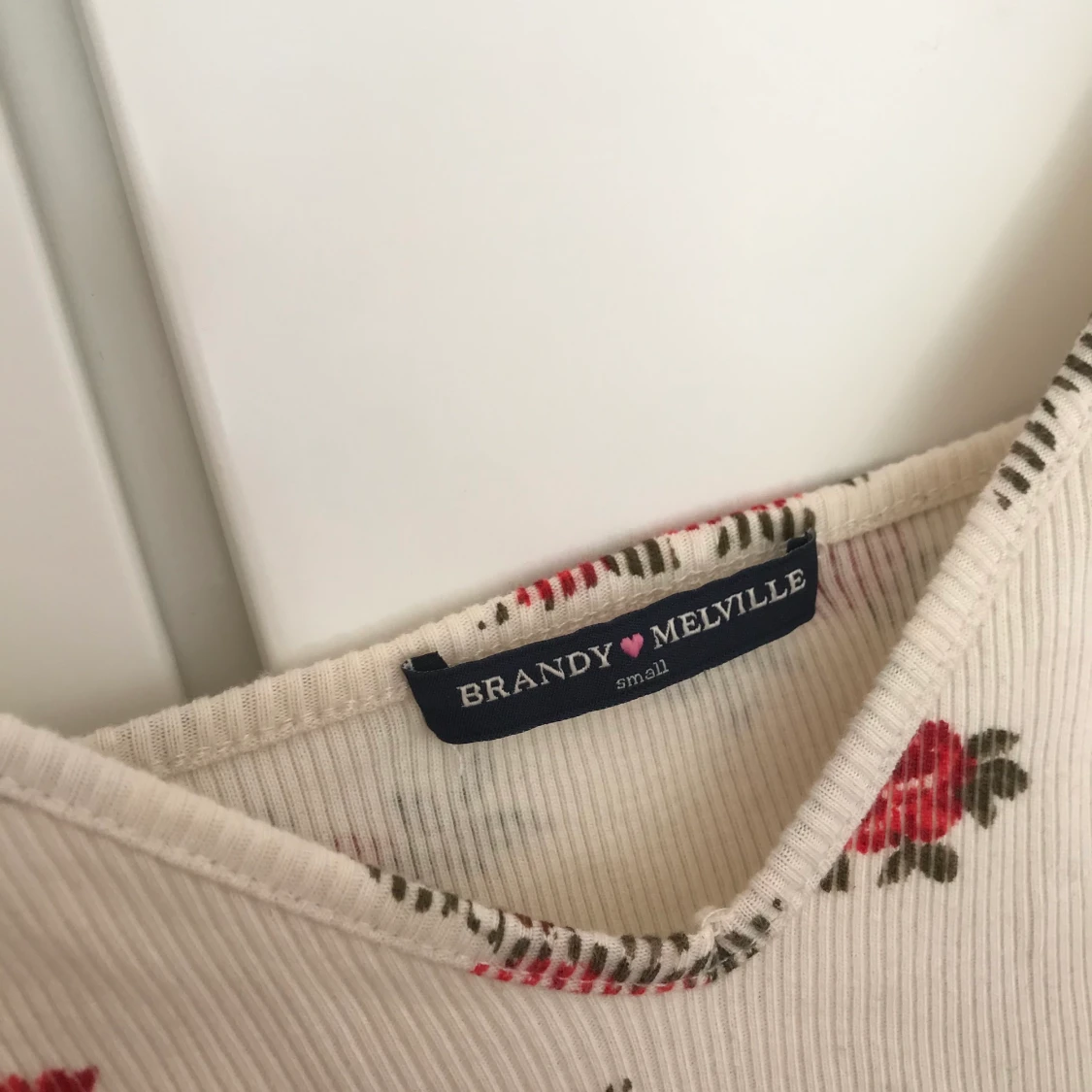 Blommig crop-top  - 91