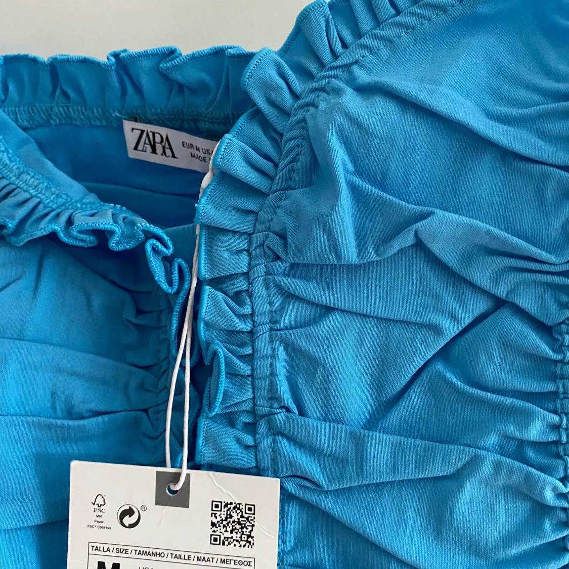 ny blå topp från Zara - 90