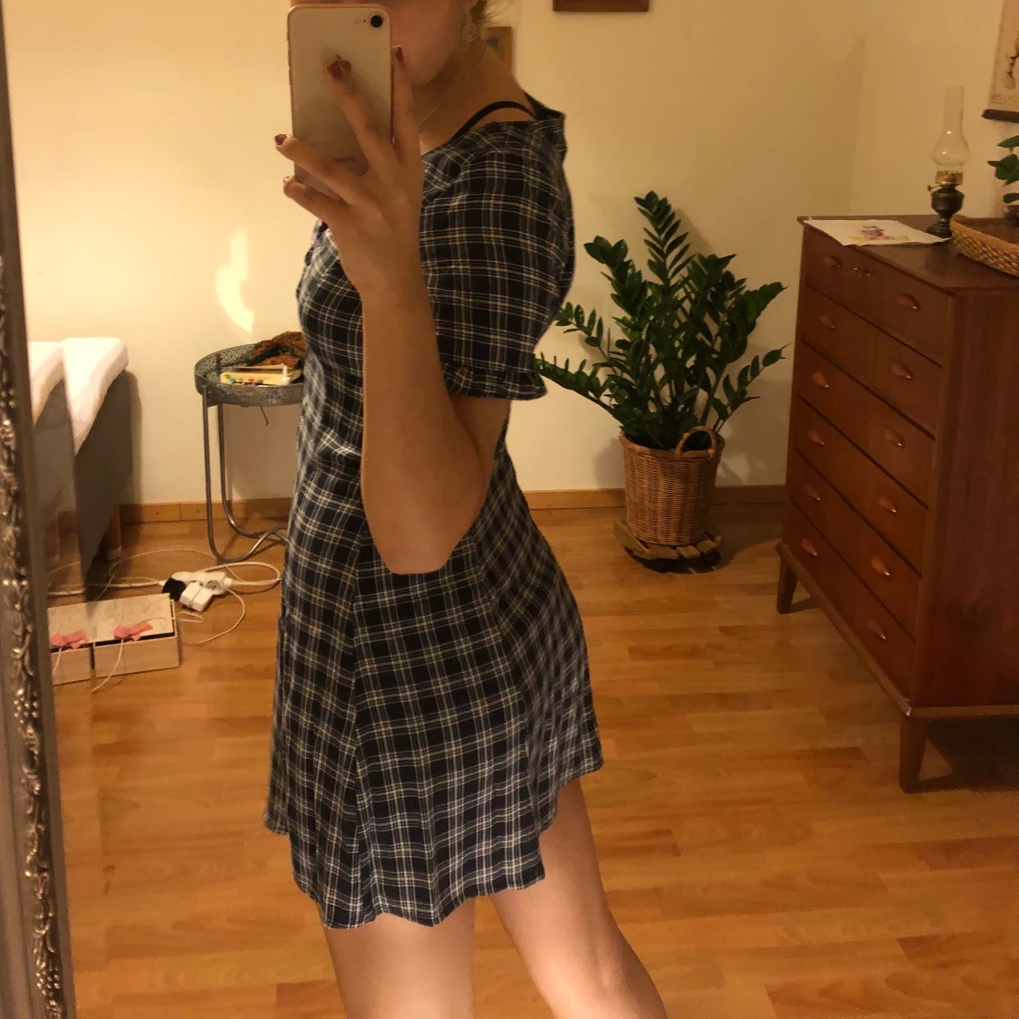 Rutig klänning - 91