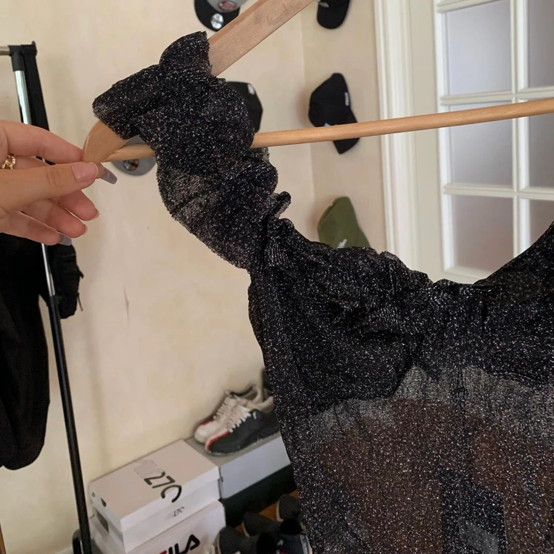 Spetspody med glitter  - 90