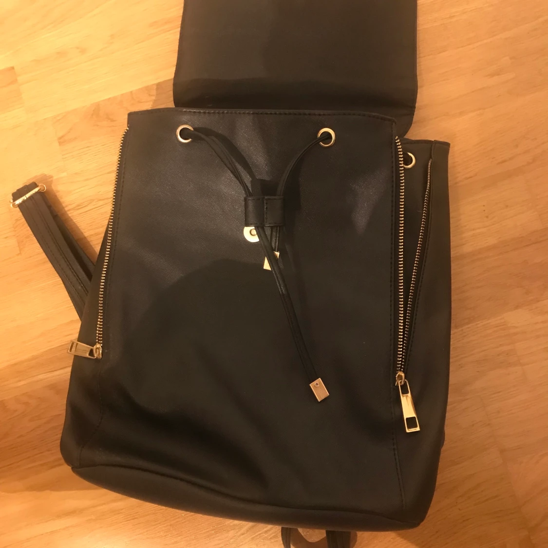 Super sött och praktiskt läder ryggsäck väska - 91