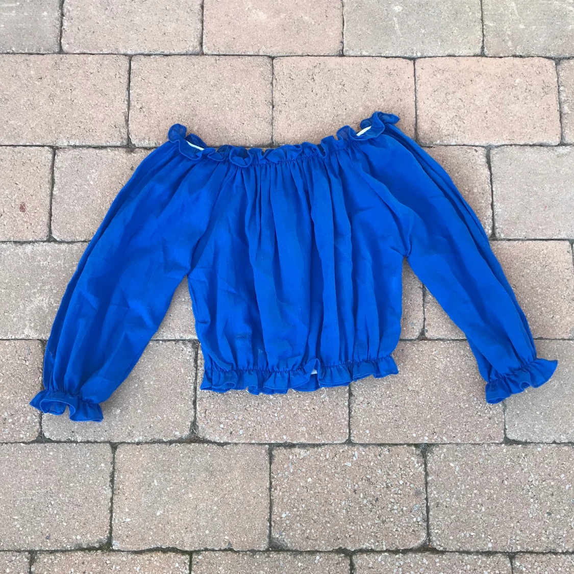 Off-shoulders topp i storlek XXS