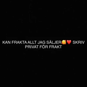  - Finns möjlighet att frakta allt jag säljer!❤️