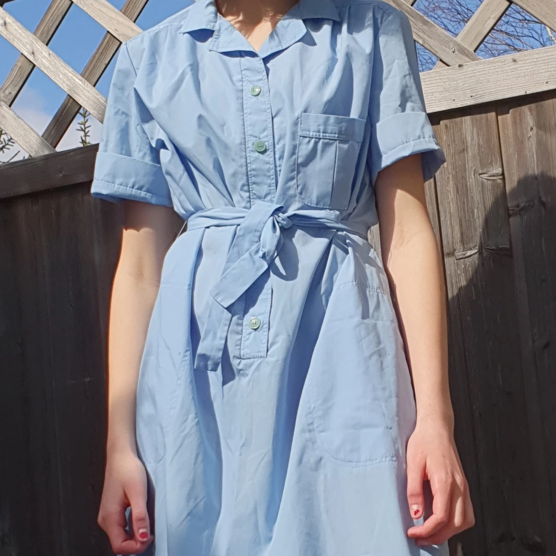 Ljusblå sommarklänning 