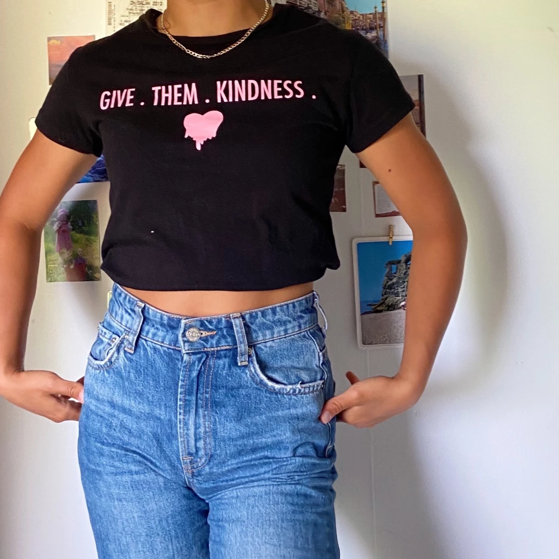 Söt t-shirt med tryck