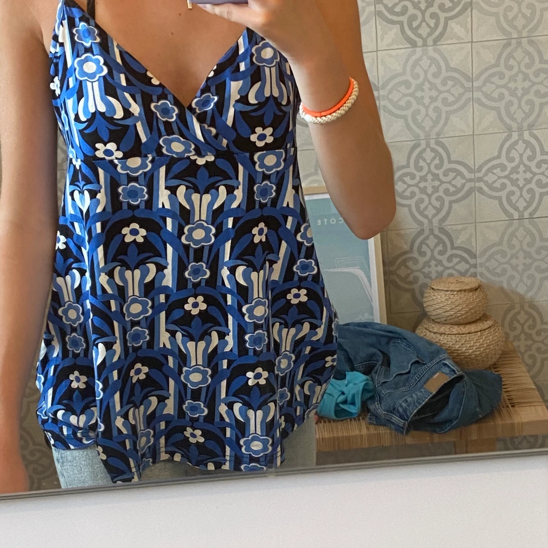 Coolt blått linne! - 90