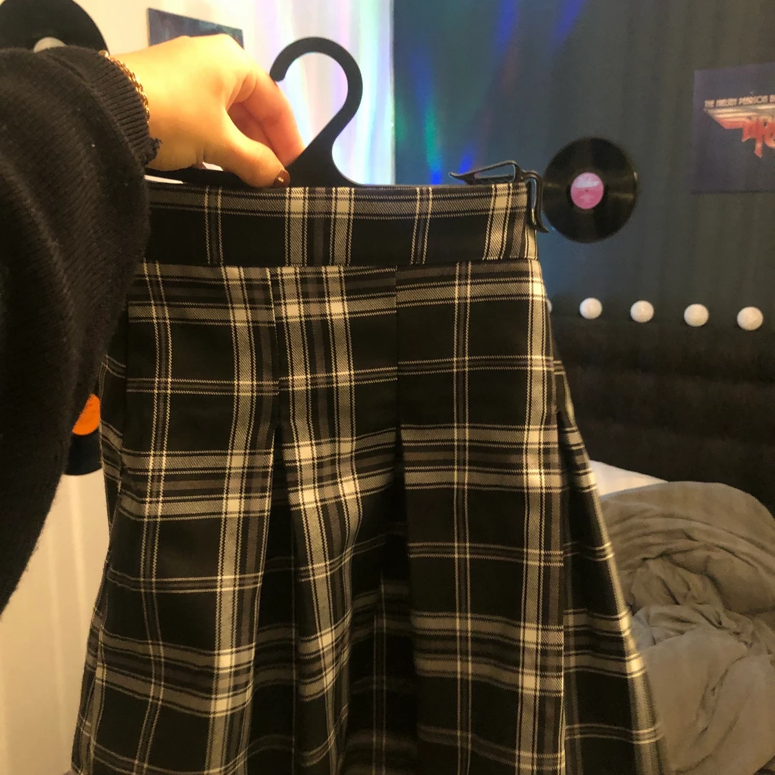 Rutig ”tennis” kjol - 90