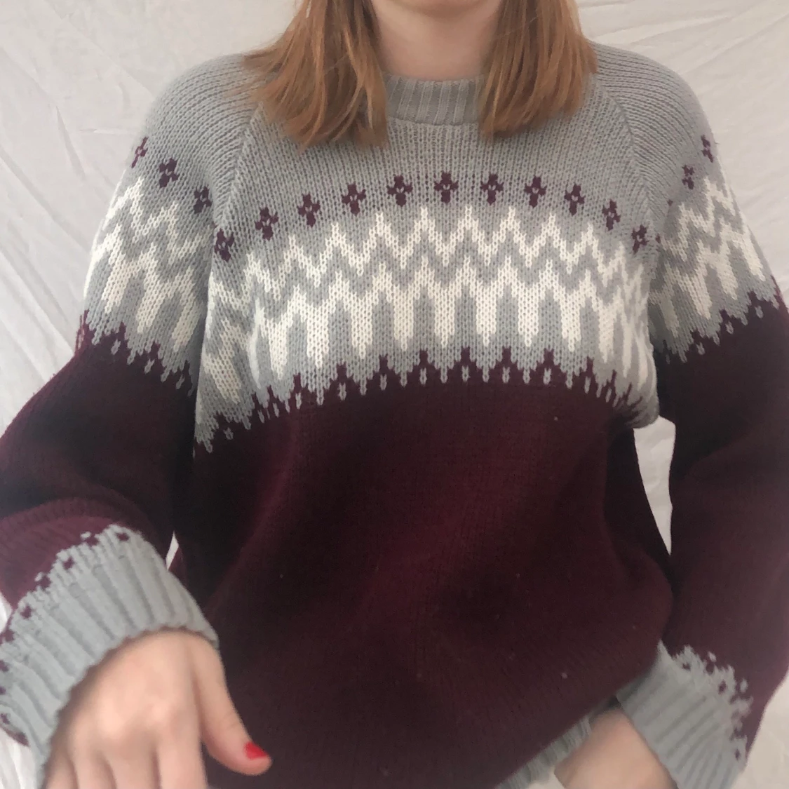 Stickad vintertröja