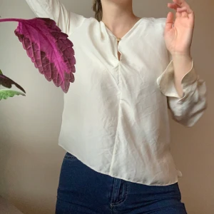 Silkesblus &other stories  - Blus/skjorta i 100% silke från &other stories med fin guldknapp. Sååå lyxig och gullig! Storlek 36, passar xs-s. Mkt bra skick! Skickar/möts i malmö 🦋