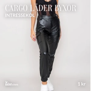 Cargo läder byxor/INTRESSEKOL - INTRESSEKOL.  Nypris: 600kr+ frakt på JFR hemsida.  Köpte för stort storlek och han inte lämna tbx🚚