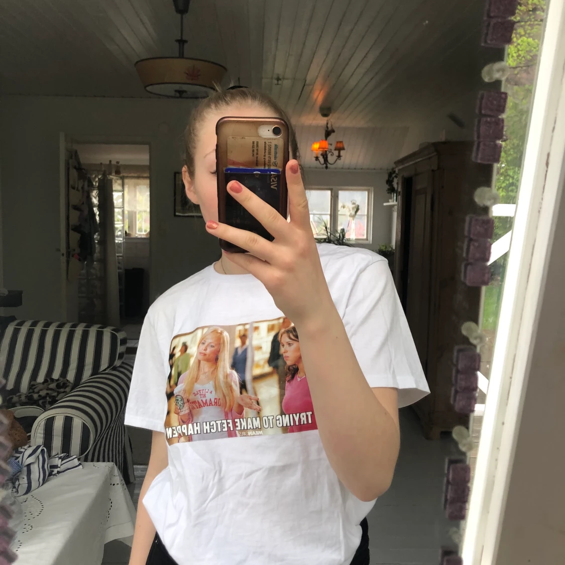 T-shirt med quote - 90