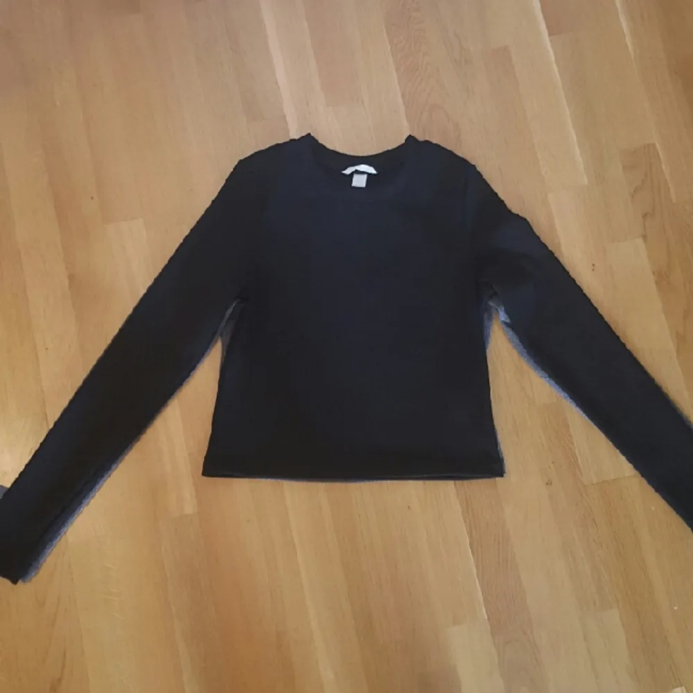 2 långärmade crop-tops, en grå och en svart i strl L. Säljer båda för 50 kr. Möts gärna i Göteborg annars skickas dem där köparen står för fraktkostnad.. Toppar.