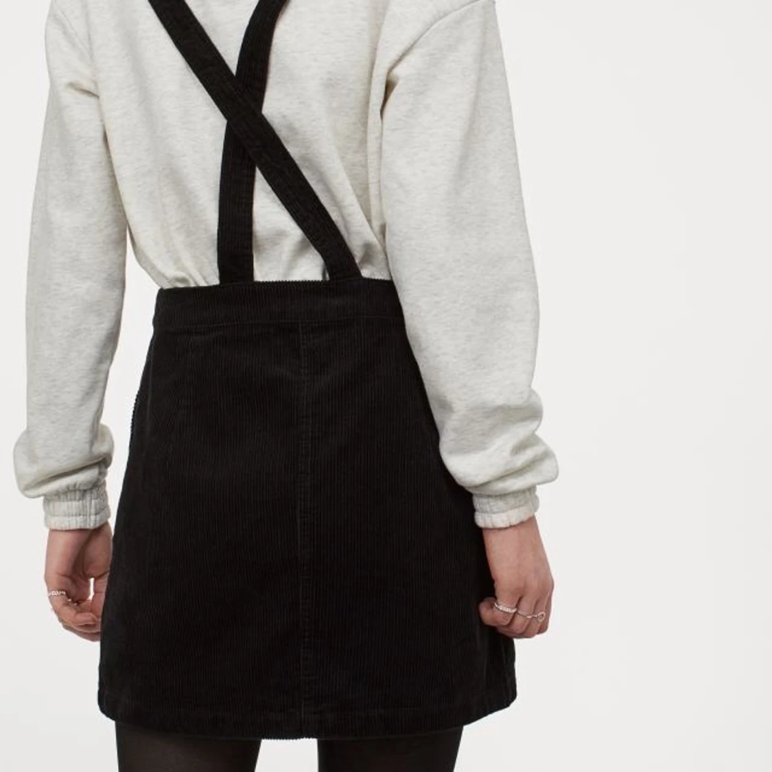 Manchester klänning med hängslen strl S - 90