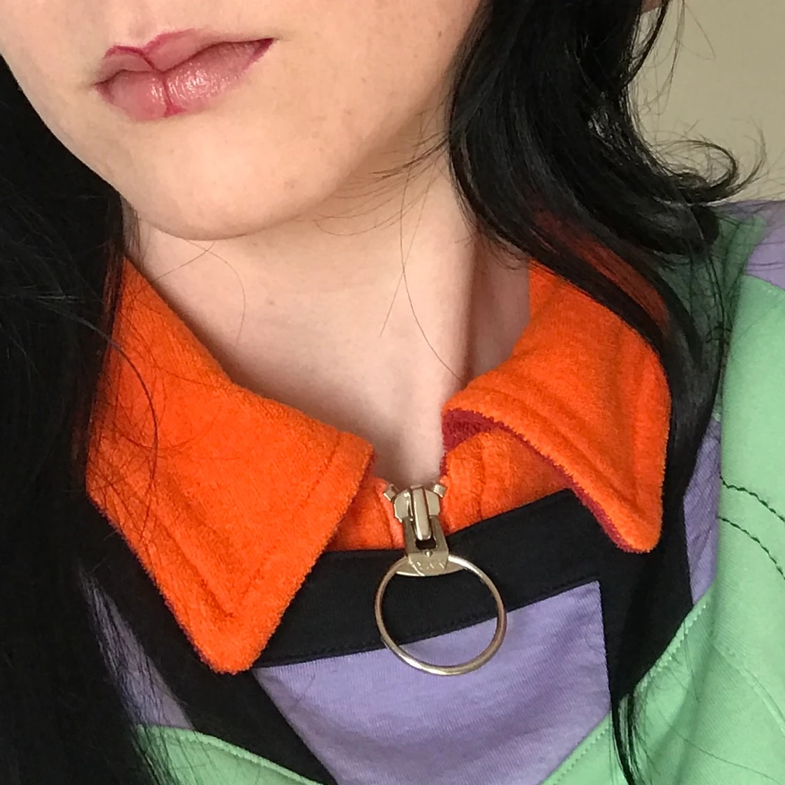 Orange frotté tröja - 91