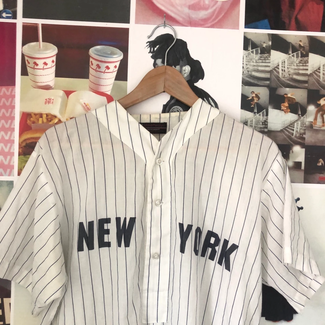 Vintage baseballskjorta 