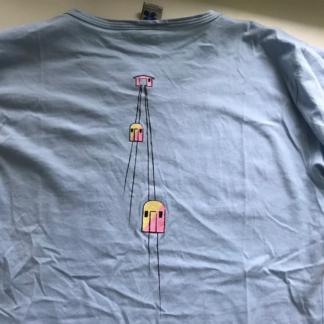 Babyblå T-shirt🦋 - 91