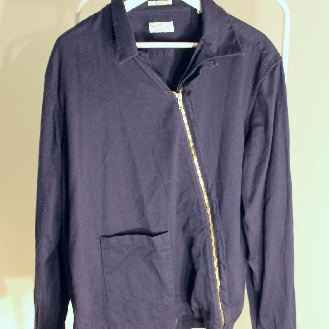 GANT Men's Navy Vertical ZipShirt/jacket