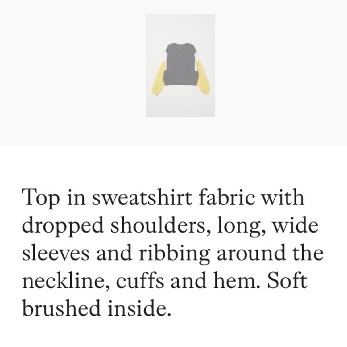 block coloured sweatshirt i storlek S - 90