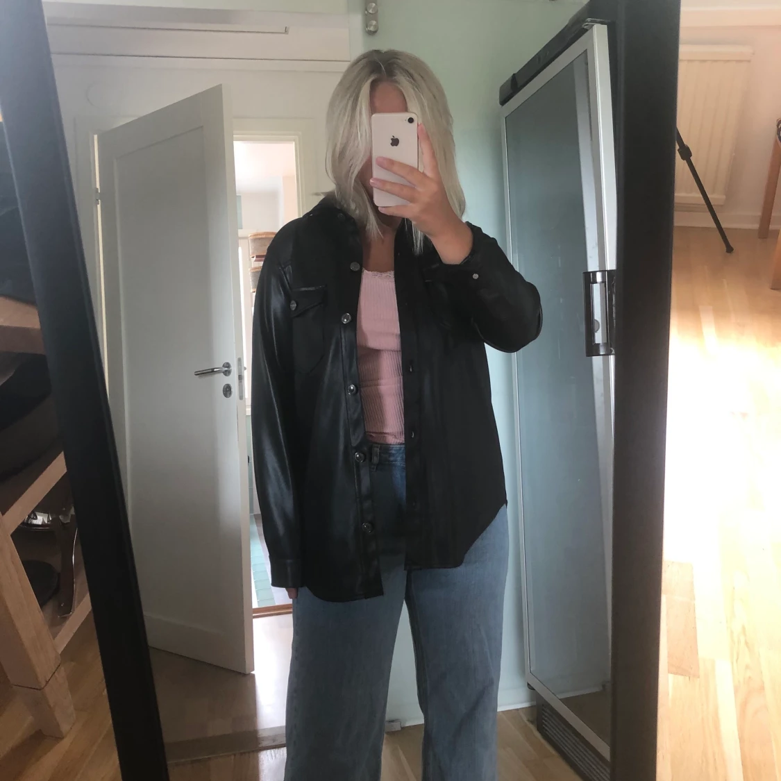 Zara läder skjorta! - 90