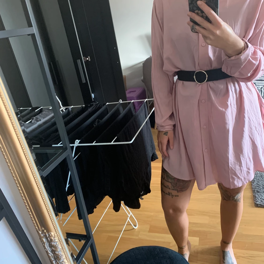 Oversize rosa skjorta - 90