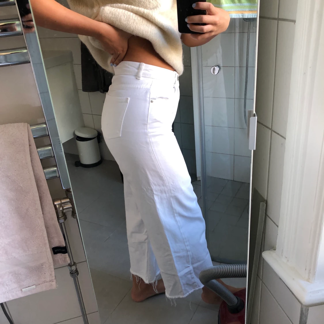 Vita Jeans från Zara, strl 34 - 90