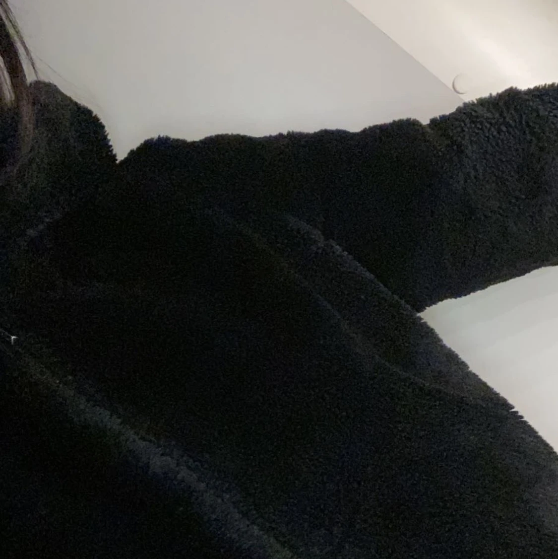 Faux fur Jacket with hood 