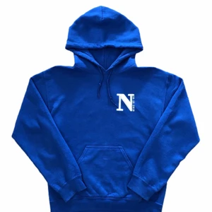 Vintage glidan hoodie - Skitsnygg blå hoodie! Storlek S. Och skulle säga kond 8/10.