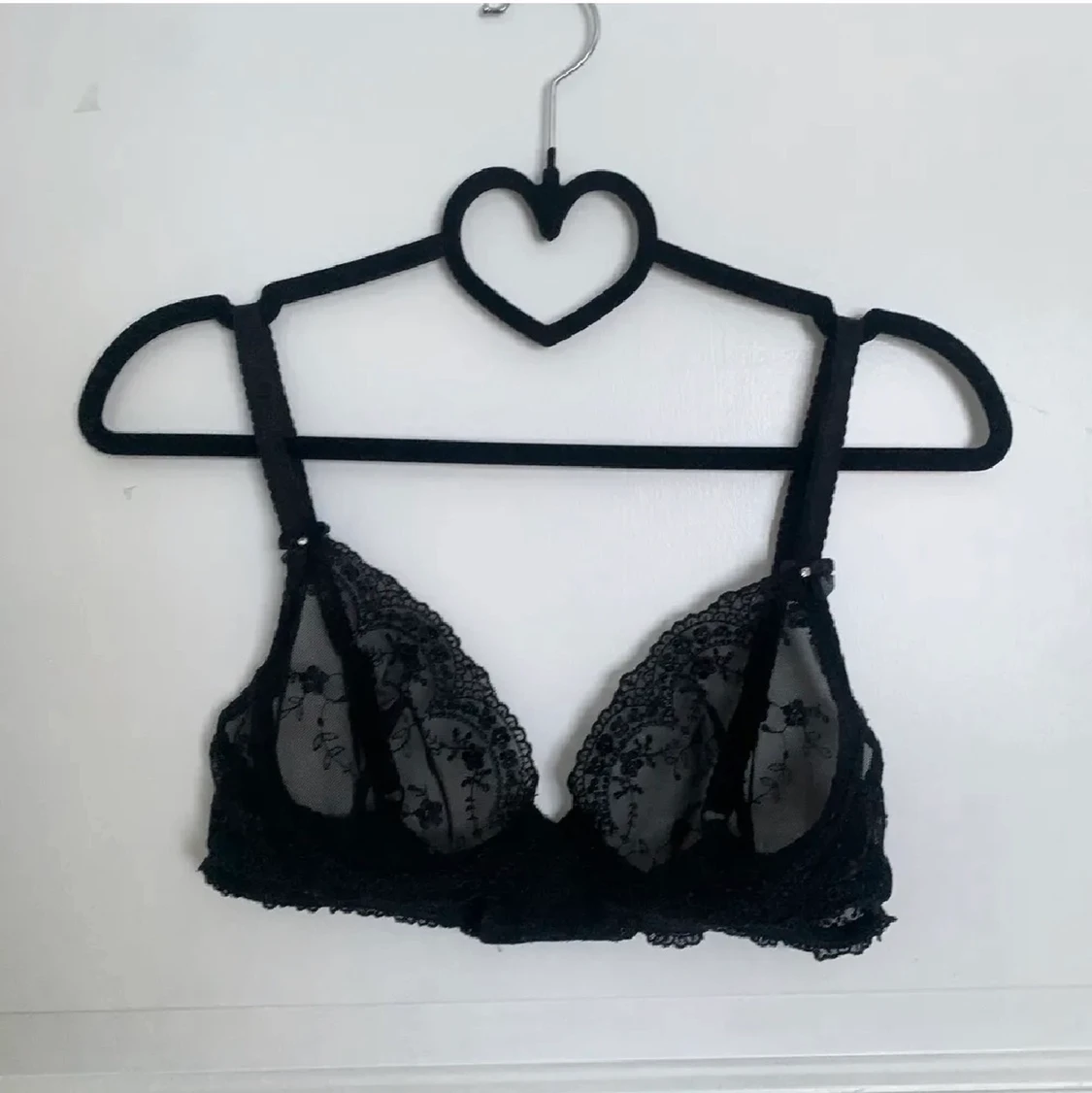 Svart Bralette