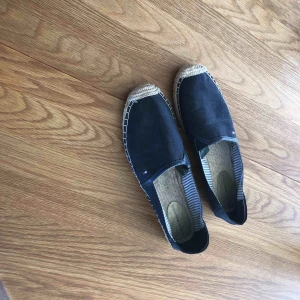  - Espandrillos blå tyg,sparsamt använda stl 38