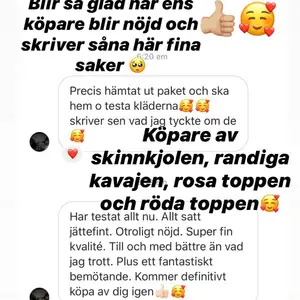 Nöjda kunder från instagram