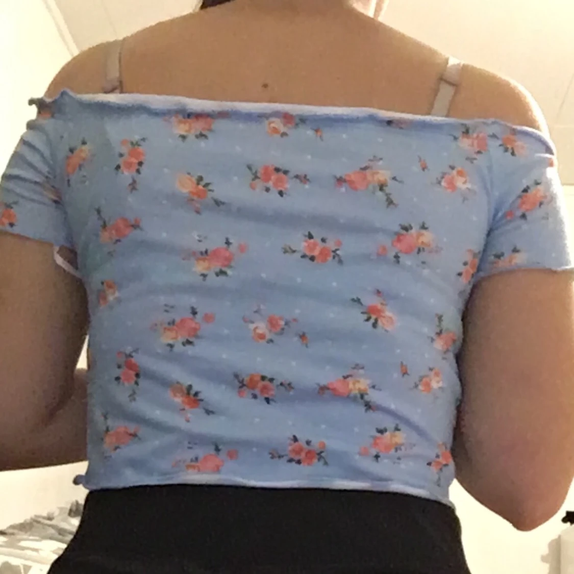 Blommig Crop top - 90