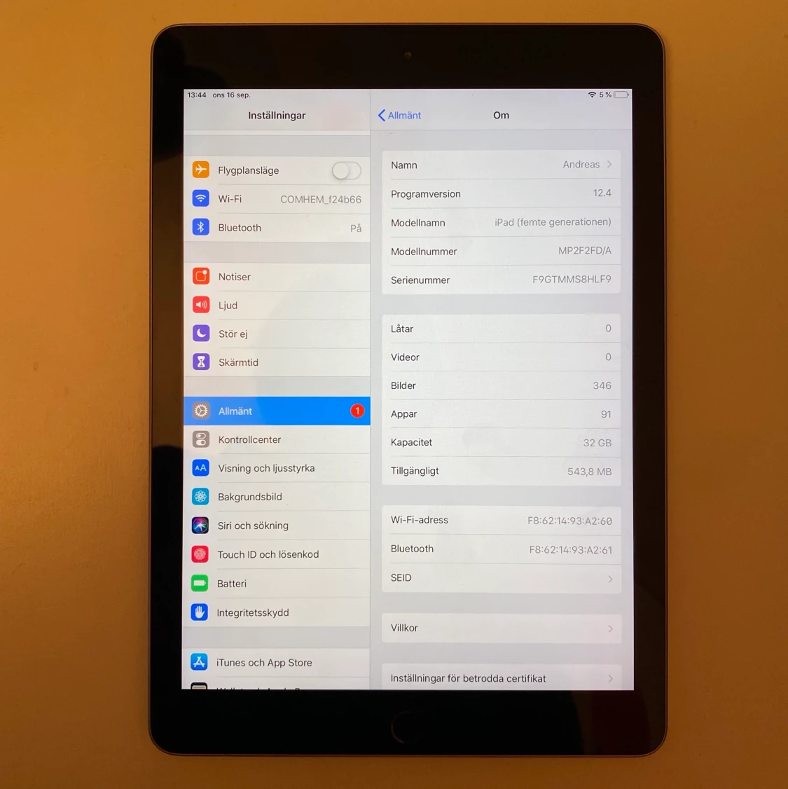 iPad 9.7 2017 5:e generationen - 91