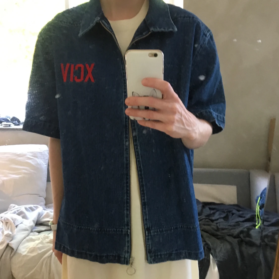 Sjuk T-shirt i jeans från GCDS