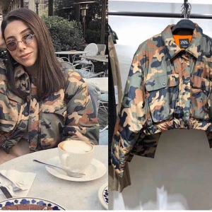  - Super fin kort jacka från Zara! Använd vid ett tillfälle, inprincip helt ny 😍 Storlek L men extremt liten i storlek så passar mig som har storlek XS/S i jackor vanligtvis ☺️