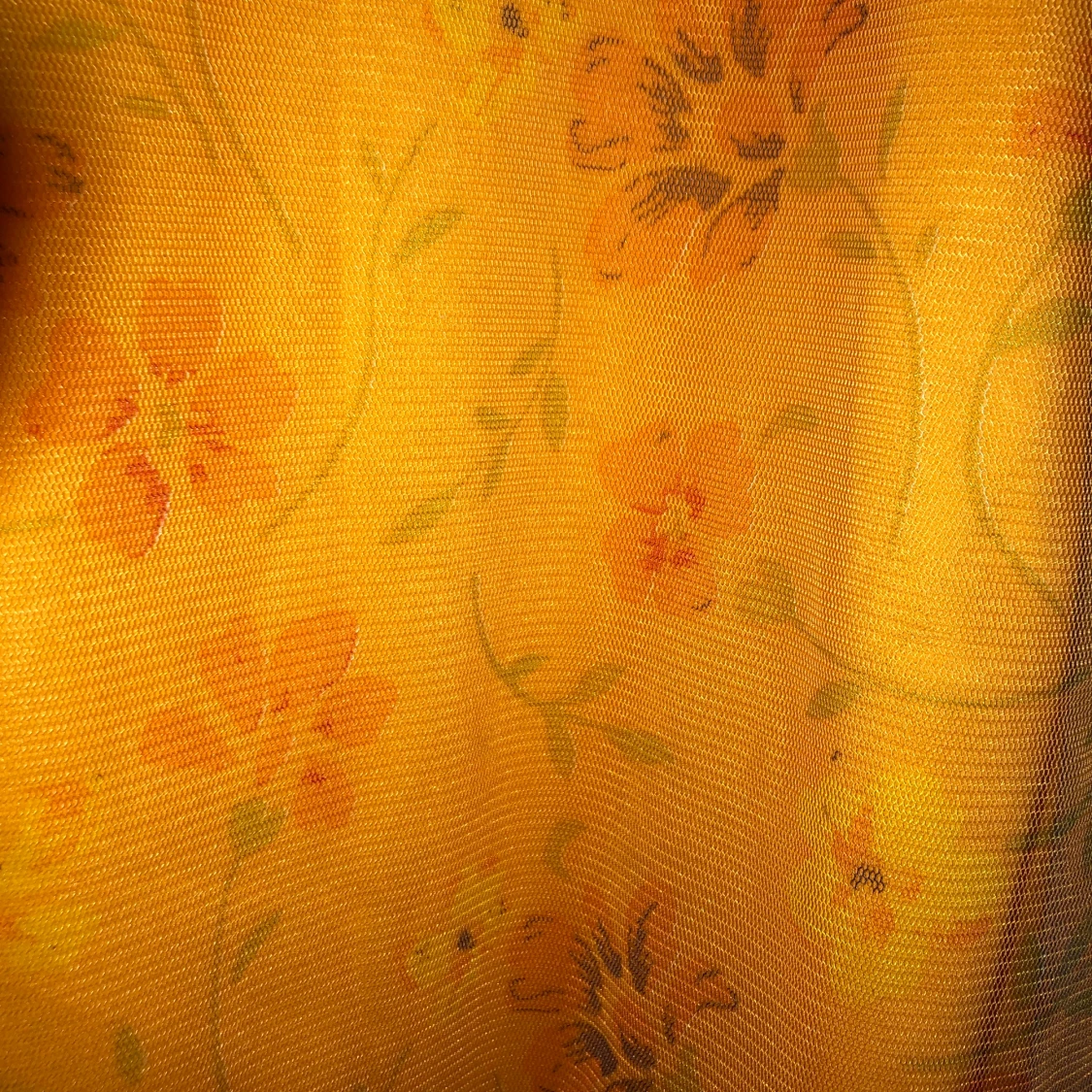 Klänning köpt på plick orange blomning vintage - 91