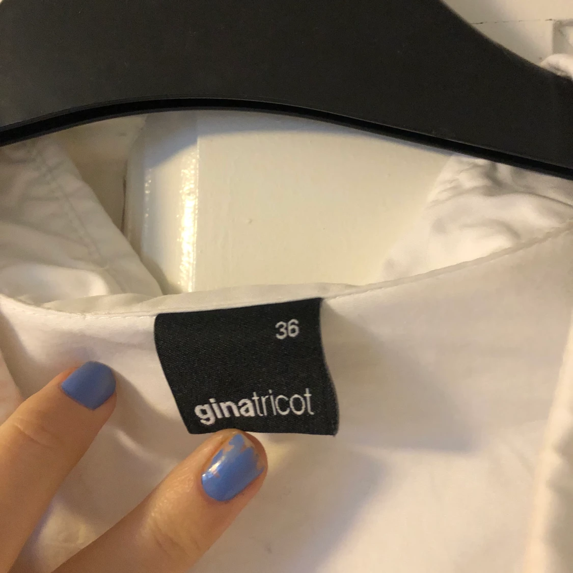 Vit skjortklänning - 91