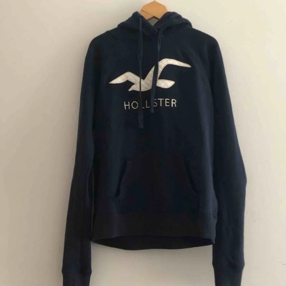 hoodie från hollister💙💙💜 köparen för stå för frakt (100kr+frakt). Använd fåtal ggr men fortfarande väldigt bra skick. . Hoodies.