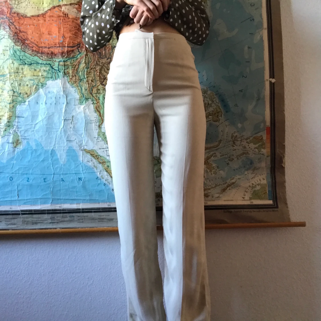 Eleganta äggvita Armani byxor 