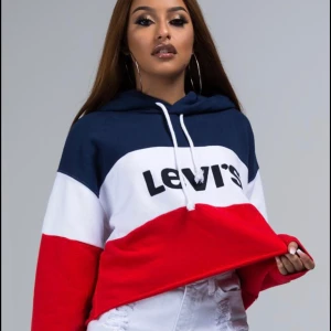Levi’s cropped hoodie  - Säljer nu denhär fina levi’s hoodien. Köpte den i en levi’s butik i Sundsvall för nått år sedan, använt skick och den har en ljus brun fläck vid L:et. passar nog Båda XS och S😁 frakt tillkommer. Priset går att diskutera. Har ni frågor så är de bara att skriva i kommentarena🥰
