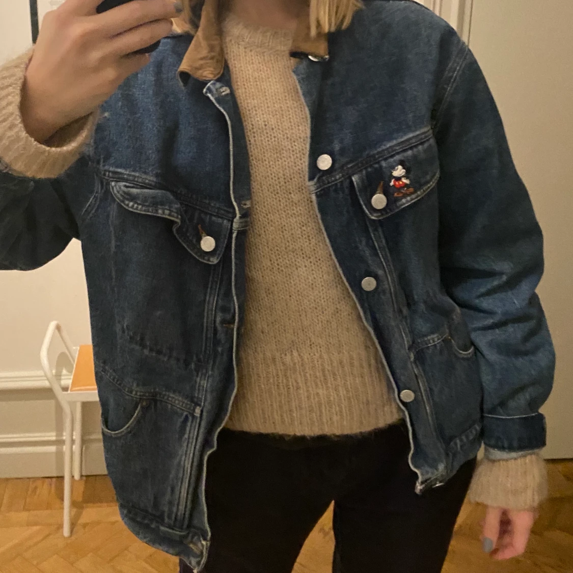 Vintage jeansjacka, oversized - 90