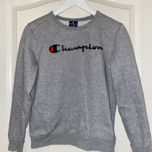 Champion tröja - En grå champion tröja. Gott skick, anvönd fåtal gånger. Sitter perfekt för en person med storleken xs.