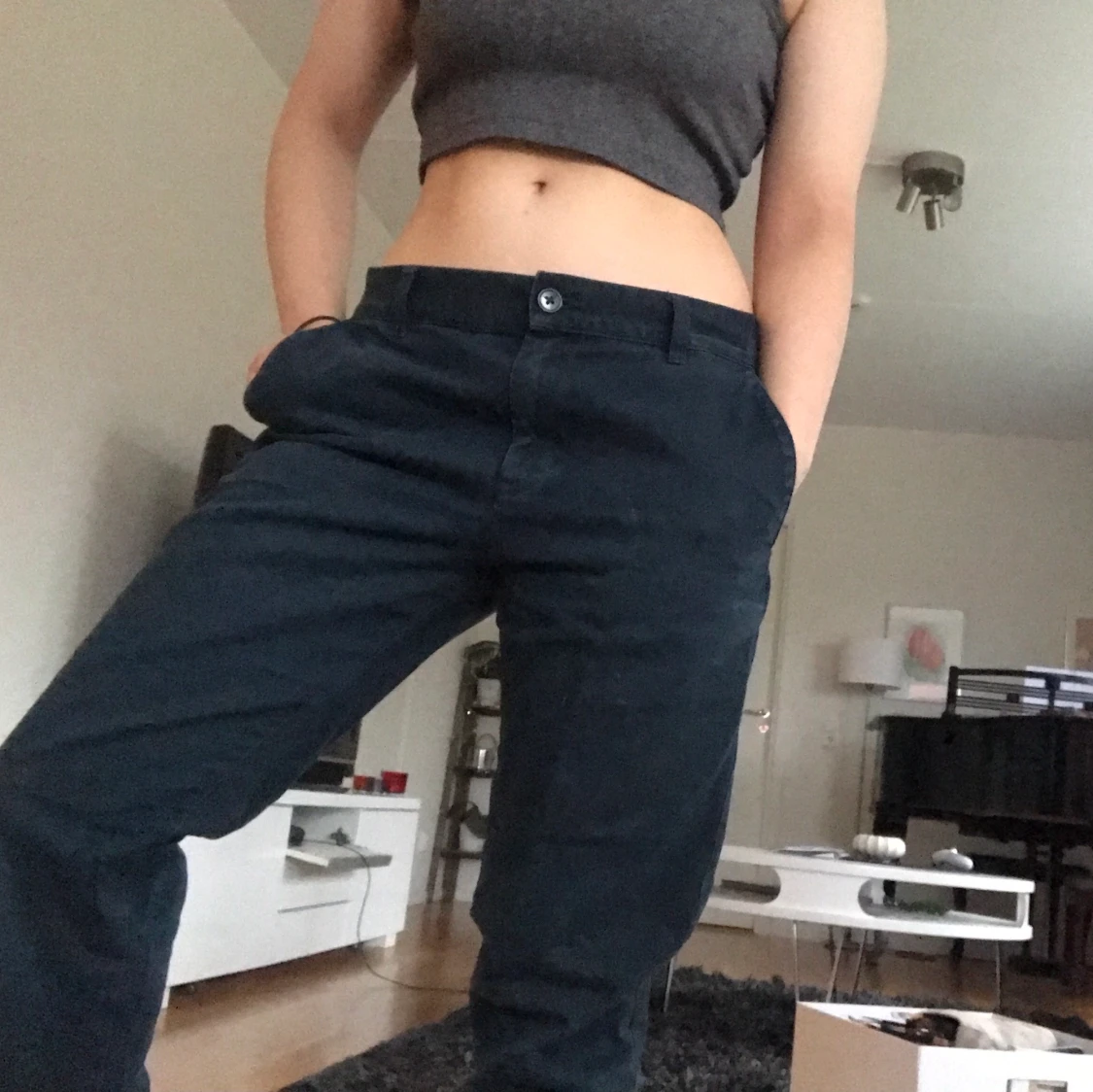 Blå-gröna jeans från Weekday