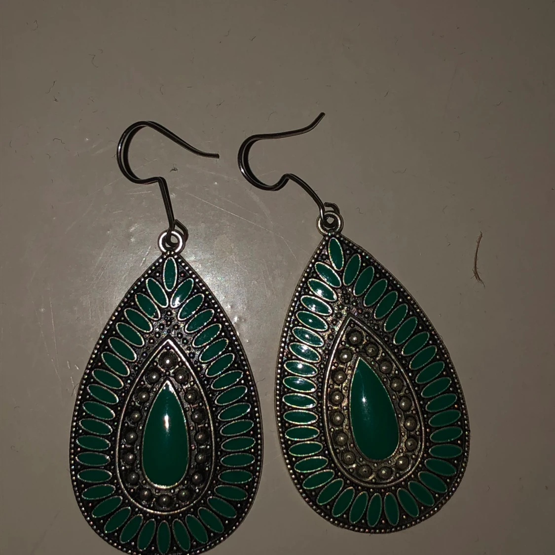 trendiga gröna örhängen - 91