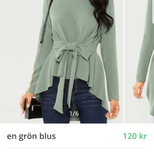 En fin mintgrön blus storlek 34 passar36 - En fin grön blus nästan helt oanvänd kan även passa storlek 36