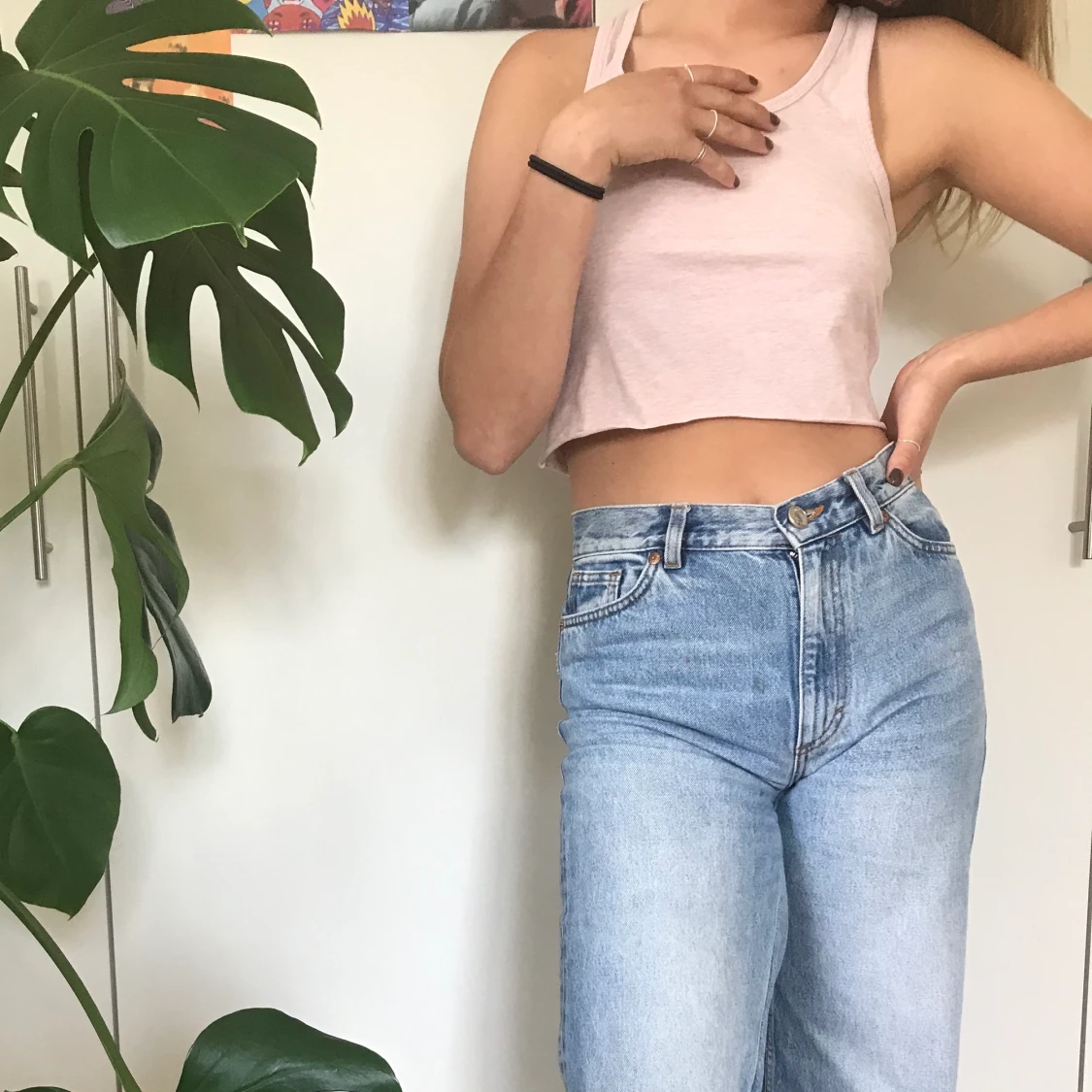 Rosa Croptop strl XS/S - 90